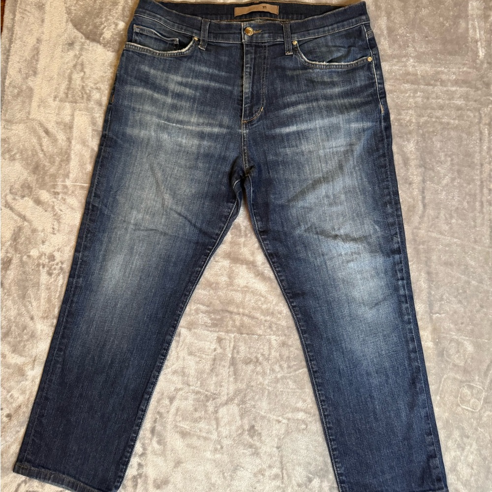 Joe’s Jeans Men W34 Dark Wash Stretch Cropped Denim